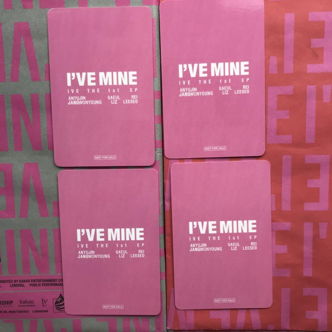 Amazon.co.jp: IVE 会場限定 mineウォニョン トレカ4枚 セット : おもちゃ